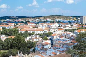 Stadtbild von historisch mittelalterlich Dorf von Estremoz, Alentejo. Portugal foto