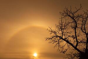 Sonne Heiligenschein im Thailand foto