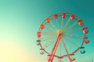 Ferris Rad hoch im das Himmel Fachmann Fotografie foto