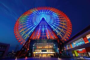 Ferris Rad hoch im das Himmel Fachmann Fotografie foto