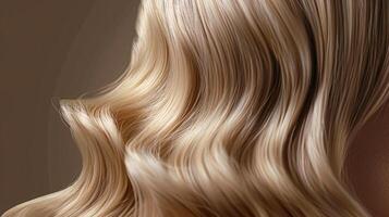 Frisur, Schönheit und Haar Pflege, lange blond gesund Haar Textur Hintergrund zum Haarpflege Shampoo, Haar Erweiterungen und Haar Salon foto