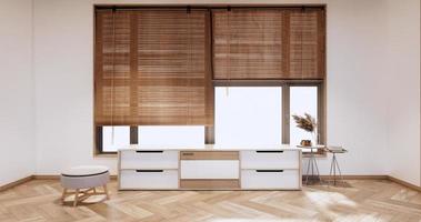 modernes Wohnzimmer minimalistisches Design, 3D-Rendering foto