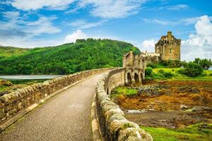 eilean donan Schloss beim Western Hochland von Schottland, Vereinigtes Königreich foto