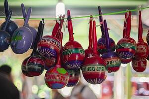 Dominikanische Maracas ausgesetzt foto