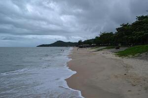 Küste von Strand im singkawang Stadt, Westen Kalimantan foto