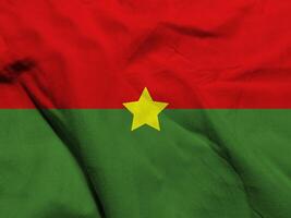 Burkina Faso Flagge mit Textur foto