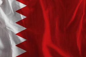 Bahrain Flagge mit Textur foto