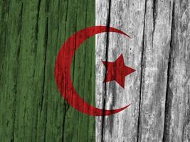 Algerien Flagge mit Textur foto