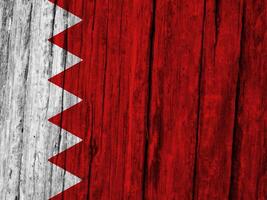 Bahrain Flagge mit Textur foto