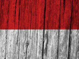 Indonesien Flagge mit Textur foto