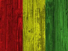 Guinea Flagge mit Textur foto