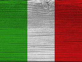 Italien Flagge mit Textur foto