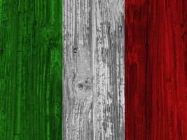 Italien Flagge mit Textur foto