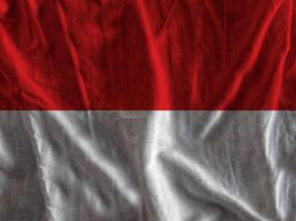 Indonesien Flagge mit Textur foto