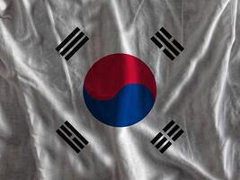 Süd Korea Flagge mit Textur foto