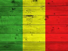 Mali Flagge mit Textur foto