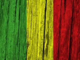 Mali Flagge mit Textur foto