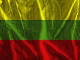 Litauen Flagge mit Textur foto