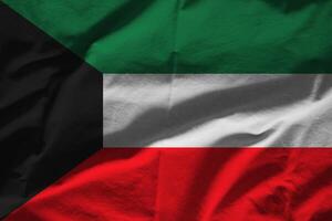 Kuwait Flagge mit Textur foto