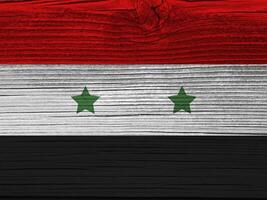 Syrien Flagge mit Textur foto