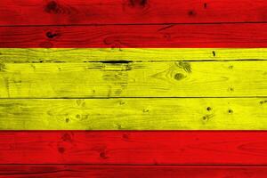 Spanien Flagge mit Textur foto