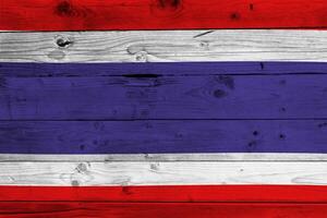 Thailand Flagge mit Textur foto