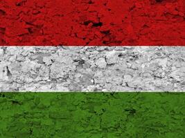 Ungarn Flagge mit Textur foto