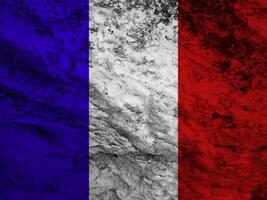 Frankreich Flagge mit Textur foto