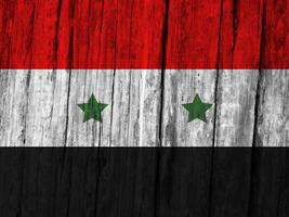 Syrien Flagge mit Textur foto