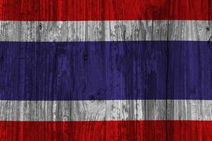 Thailand Flagge mit Textur foto