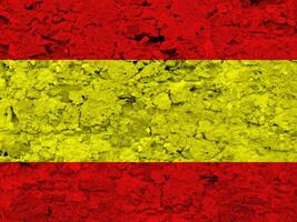 Spanien Flagge mit Textur foto