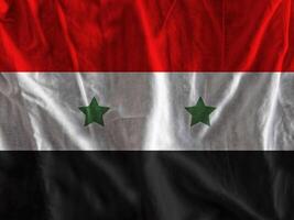 Syrien Flagge mit Textur foto