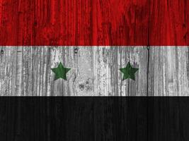 Syrien Flagge mit Textur foto