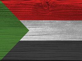 Sudan Flagge mit Textur foto