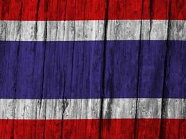 Thailand Flagge mit Textur foto