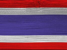 Thailand Flagge mit Textur foto