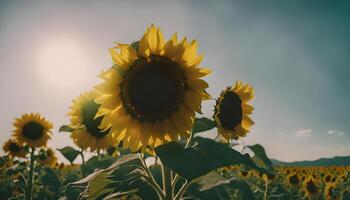 Sonnenblumenfeld foto