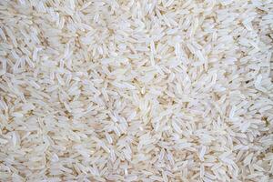 Reis Körner Hintergrund oder Textur. gesund Vegetarier Lebensmittel. foto