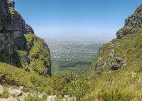 Tolle Aussicht vom Tafelberg-Nationalpark. foto