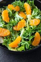 Salat Orangenfilet Grüne Blätter Mix Vegetarismus foto