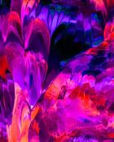 Hintergrunddesign aus gemalter Acrylölfarbe flüssige flüssige Farbe dunkelblau und lila mit Kreativität und moderner Grafik