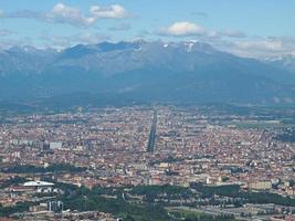 Luftaufnahme von Turin foto