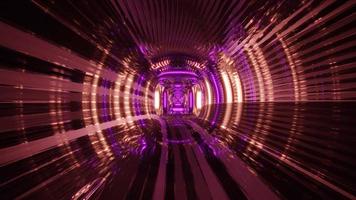 3D-Darstellung des modernen 4k-HD-Tunnels foto