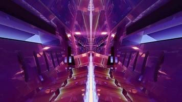 3D-Darstellung des 4k-uhd-kreativen Weltraumtunnels foto