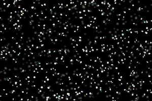 weißer funkeln abstrakter stilvoller Lichteffekt auf schwarzem Hintergrund und funkelt funkelnde magische Staubpartikel auf Schwarz foto