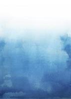 blaue Wasserfarbe abstrakte Grunge Aquarell Handmalerei Hintergrund auf weiß