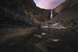 hengifoss Wasserfall, Island foto