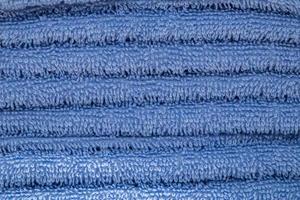 Textur des blauen Frottee-Handtuchs. foto