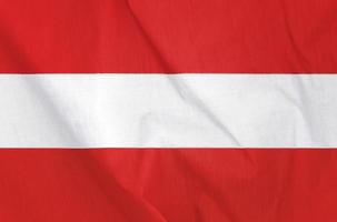 Stoffflagge von Österreich foto