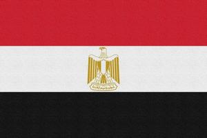 Abbildung der Nationalflagge Ägyptens foto